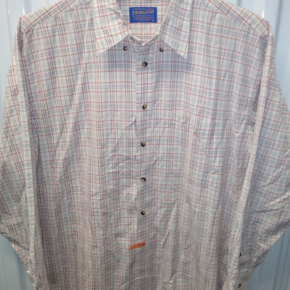 Pendleton Plaid Check Long Sleeve Button Down Shi… - image 1